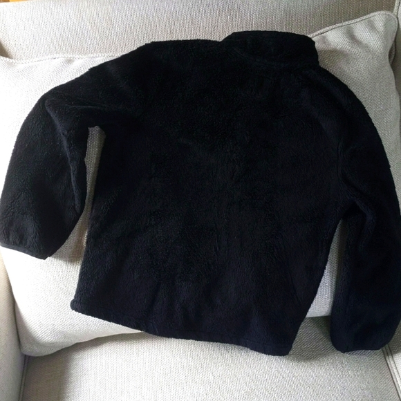 Children's Place Girls Black Fleece Jacket - Size M (7/8) - Picture 9 of 9